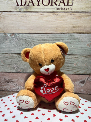 Peluche osito con corazón